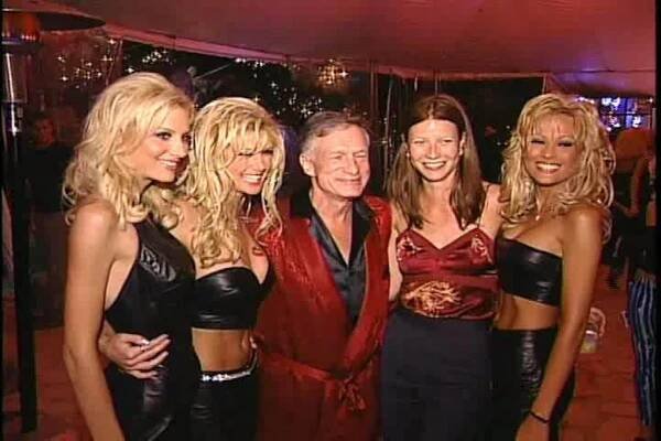 Gwyneth Paltrow, Hugh Hefner, and Brande Roderick in Playboy Exposed: Playboy Mansion Parties Uncensored (2001)