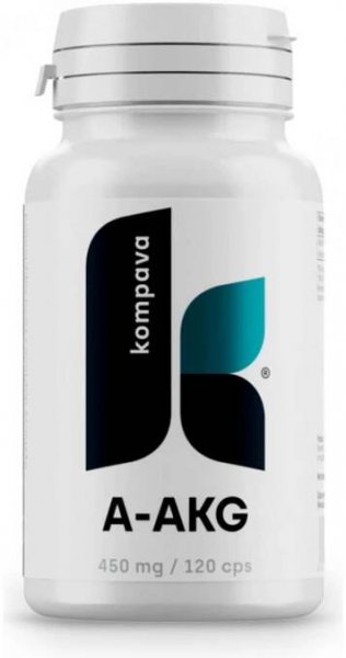 KOMPAVA Arginin A-AKG 450 mg, 120 kapslí