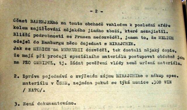 Přečtěte si, jak podle spisu StB obchodoval sponzor ČSSD se zbraněmi