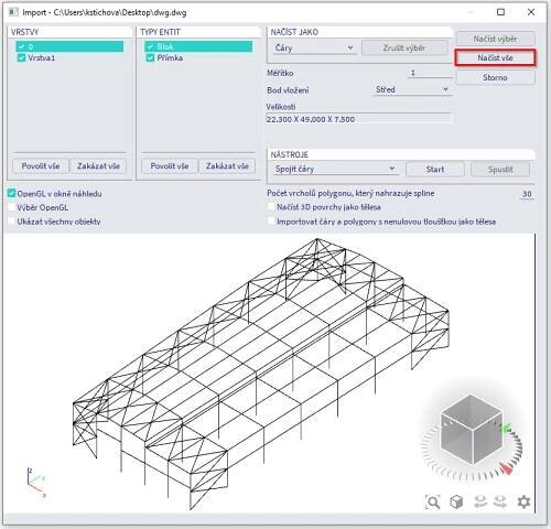 Import projektu ze souboru DXF/DWG (FAQ)