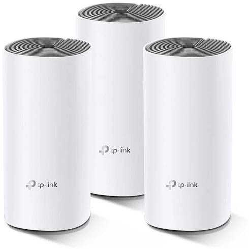 TP-Link AC1200 Whole-home Mesh WiFi System Deco E4(3-pack), 2x10/100 RJ45