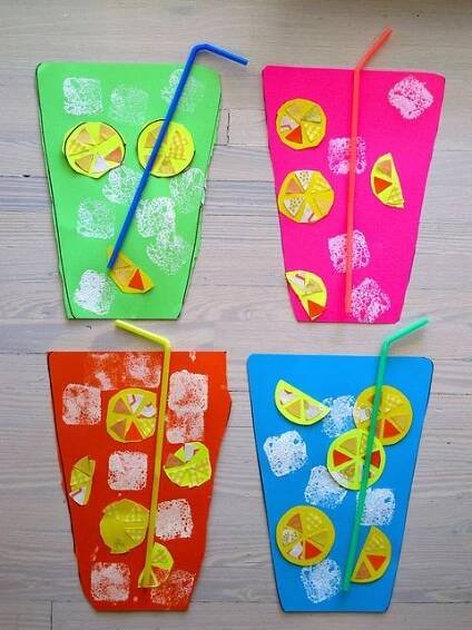 Lemonade Craft | Summer preschool crafts, Summer crafts for kids, Summer arts and crafts