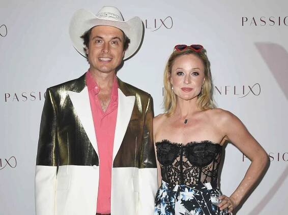 Kimbal Musk and Christiana Musk arrive at Passionflix's Series 