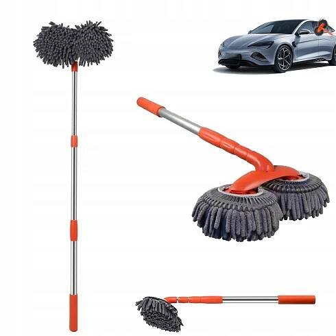 TELESKOPICKÝ KARTÁČ Z MIKROVLÁKNA PRO MYTÍ AUTA 58-115 CM