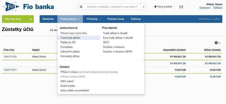 Jak vypadá nový Fio Internetbanking | Fio banka