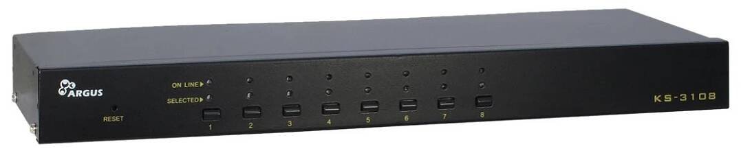 Inter-Tech KVM Switch KS-3108 Rackmount | ab-com.cz