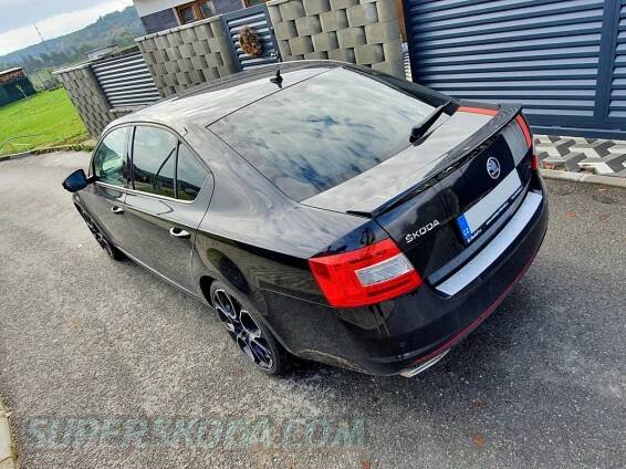 Škoda Octavia III RS sedan 13-20 - ochranný panel zadního nárazníku ALU look