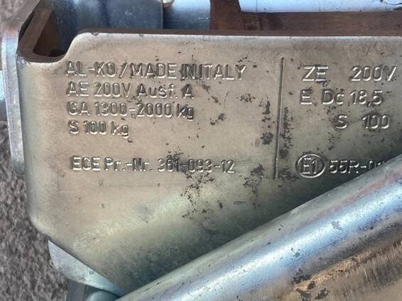 Nájezdová brzda AL-KO 200V 1300 - 2000kg