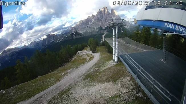 Webcam Faloria vista monte cristallo cortina d ampezzo