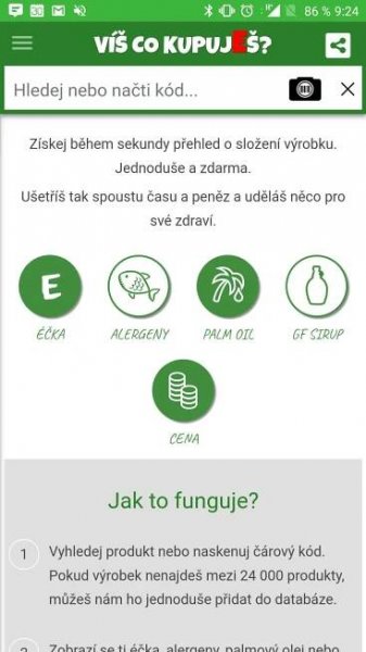 Aplikace Víš co kupuješ