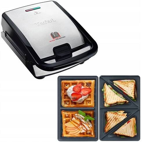 Sendvičovač Tefal SW852D12 stříbrný/šedý 700 W
