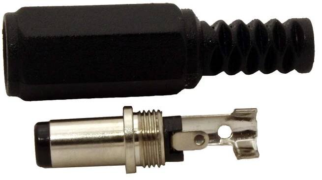 DC konektor souosý na kabel 5 x 0,8mm (9mm)