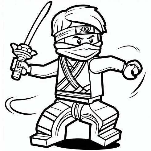 Omalovánka Ninjago strana 30