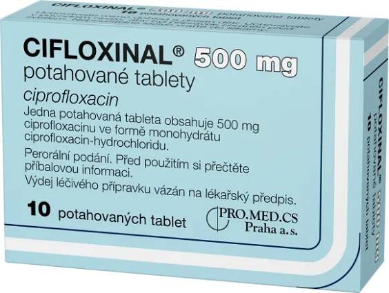 CIFLOXINAL 500 mg potahované tablety