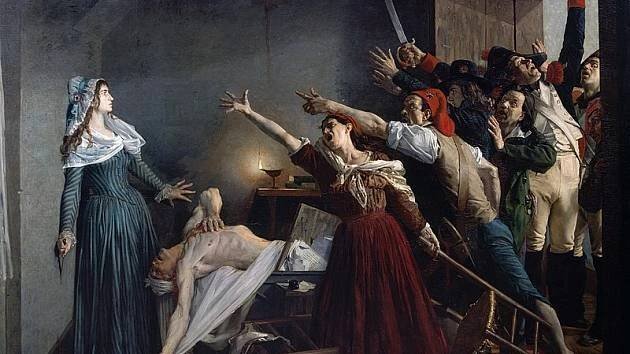 Jean Paul Marat chtěl nabodávat hlavy na kůly. Vražedkyně tyrana zabila ve vaně