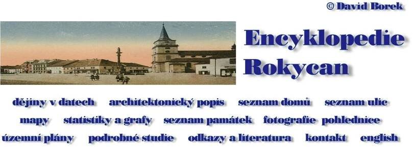 D. Borek: Rokycany město v západních Čechách. Vše o historii města, stavební vývoj, architektura, urbanismus, mapy, statistiky