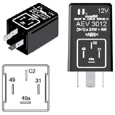 Přerušovač blinkrů 12V AEV 3012 od 449 Kč - Heureka.cz