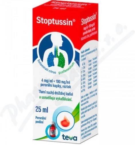 STOPTUSSIN POR 4MG/ML+100MG/ML POR GTT SOL 1X25ML