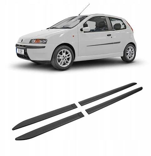 Boční lišty dveří krytu karoserie pro FIAT PANDA II 2003-2012 HATCHBACK
