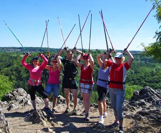 Kurz Nordic walking, Praha - Šárka, 7.6. 2014 - Nordic Sports