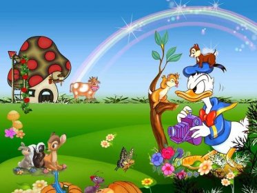 Donald Duck Enjoying Life Wallpaper