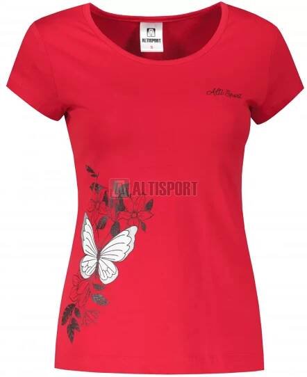 Dámské triko ALTISPORT CARRYOVER ALW137122 ČERVENÁ velikost: XS