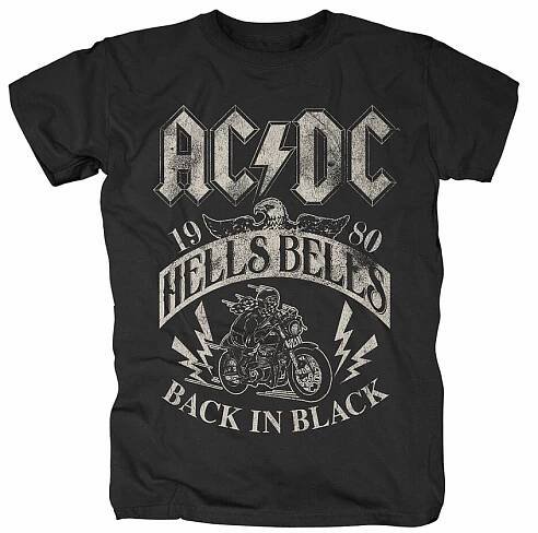 AC/DC tričko, Hells Bells 1980 Black, pánské