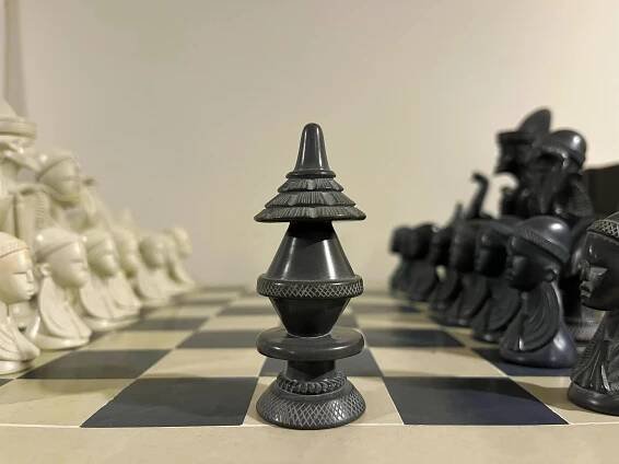 Hand-carved Soapstone African Warriors Chess Set – IDIA Home