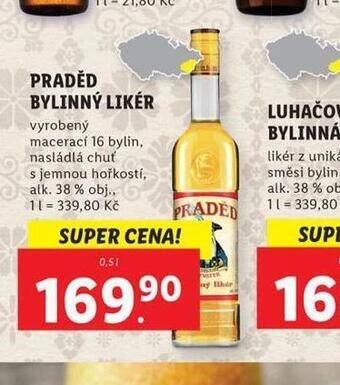 Lidl Praděd bylinný likér nabídka