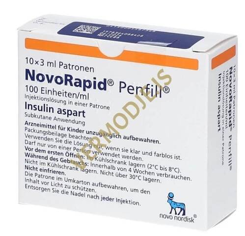 NovoRapid Penfill (Insulin) 300IU - 10x3ml
