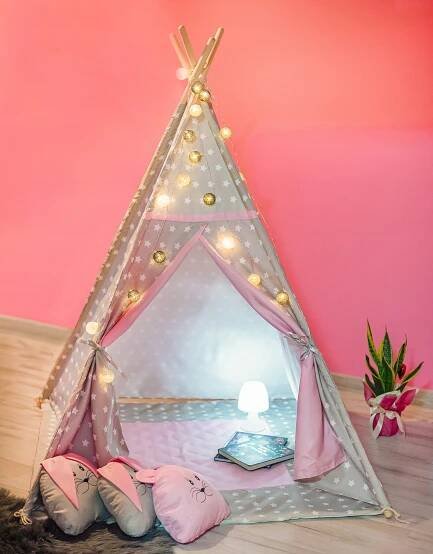 Stan TIPI Králík PREMIUM + Polštáře Podložka Nohy Teepee BAZA za 1668.00CZK - Allegro