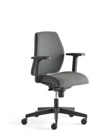 Kancelářská židle LANCASTER, nízké opěradlo, antracitová
