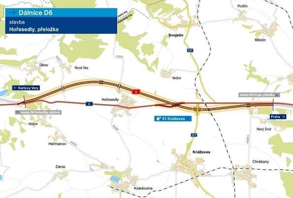 Začala stavba nového úseku dálnice D6 u Hořesedel. Kdy bude hotová? - Středočeský kraj