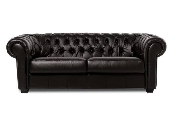Celokožená sedací souprava Chesterfield 3+2+1 | Zlutahala.cz