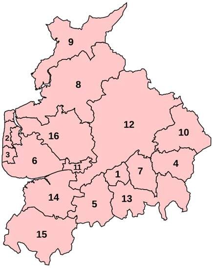 Proposed Revised constituencies in Lancashire