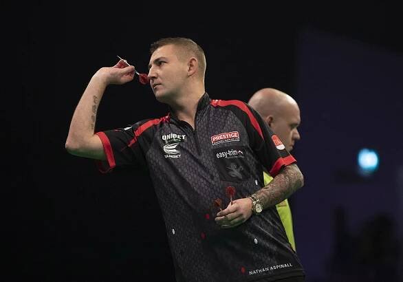 Van Gerwen defeated by Aspinall in Cardiff