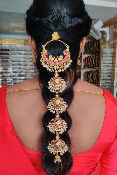 Premium Kemp Stone Designer Hair Accessories - Little Fingers India