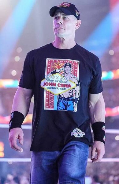 John Cena looks on during WrestleMania 41