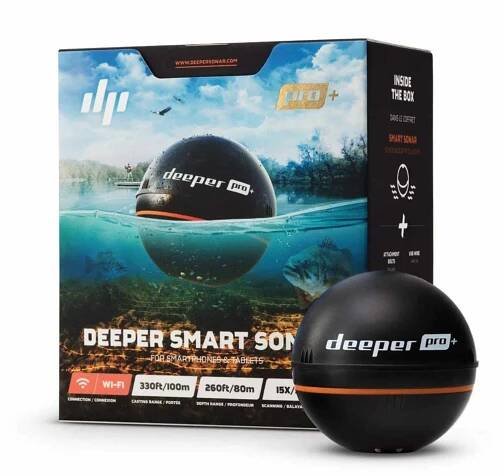 Deeper Pro+ Fishfinder nahazovací sonar WiFi s GPS