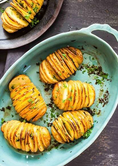 Křupavé brambory Hasselback 7