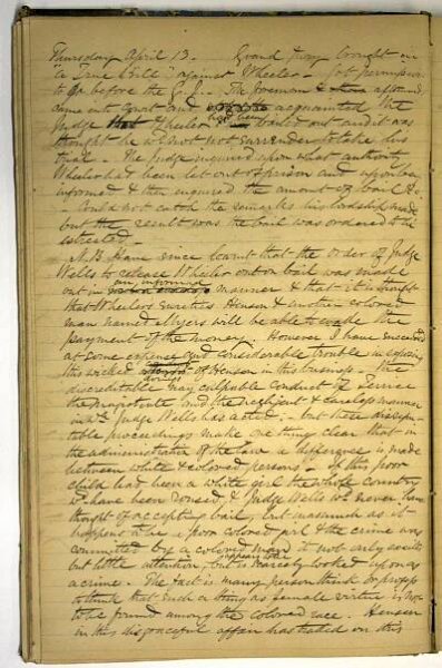 Diary of Thomas Hughes