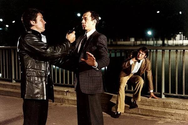Tři muži na zabití - Z filmu - Alain Delon, Féodor Atkine, Bernard Le Coq