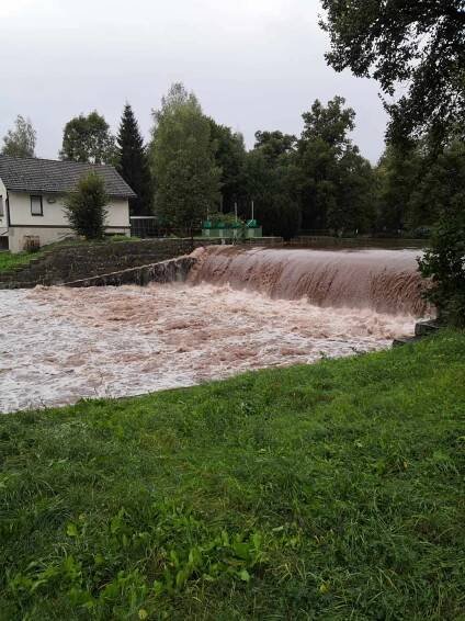 Na profilu Les Království byl vyhlášen III. stupeň povodňové aktivity