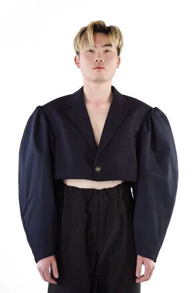 Upcycled Blazer Navy