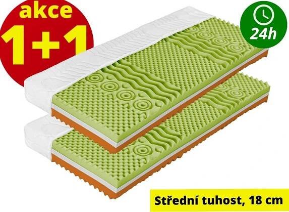 Matrace za hubičku.cz Favorit 18 90 x 200 česká sendvičová matrace, střední tuhost