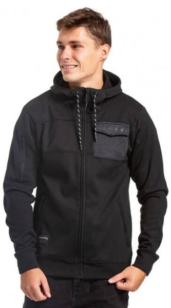 mikina Meatfly Josh Zip - Black