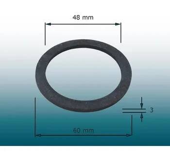Těsnění ploché je dvojité matici WC T101- guma - 60x48 mm - H1/106