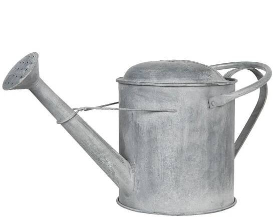 Šedá plechová dekorační konev - 61*24*30/42 cm Clayre & Eef