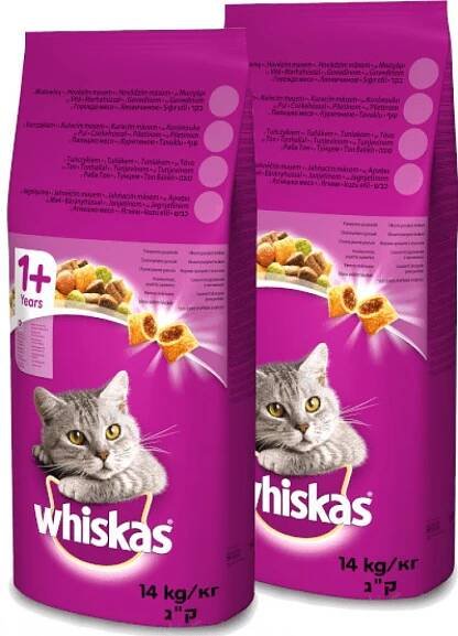 Whiskas Adult tuňák 2 x 14 kg