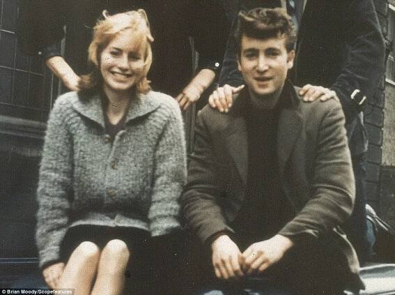 The bad boy and the nice girl: Cynthia Lennon and John Lennon, who met at Liverpool Art College as teenagers, pictured in 1960